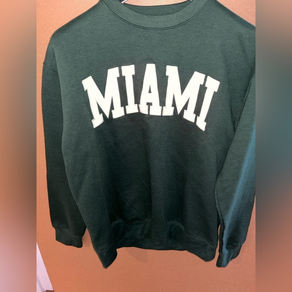 Green Miami Sweatshirt by New York Popular Size Large Mint